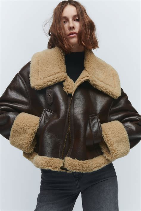 Shearling Leather Blouson Jacket 